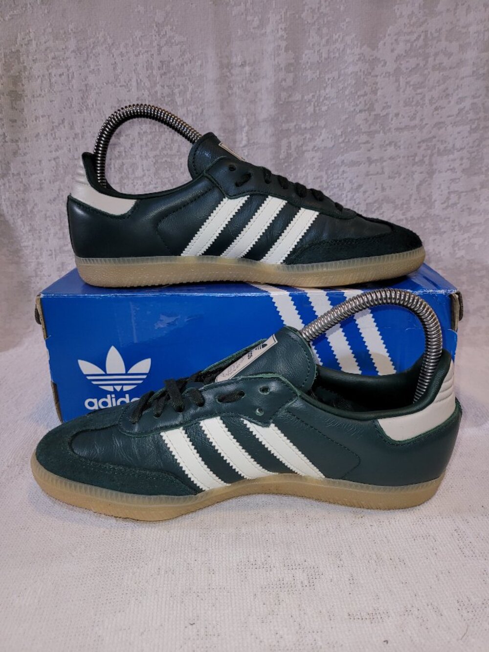 Adidas Samba OG Mineral Green Off White Putty Gray JI4469 Big Kids Size 5 Shoes - Picture 2 of 16